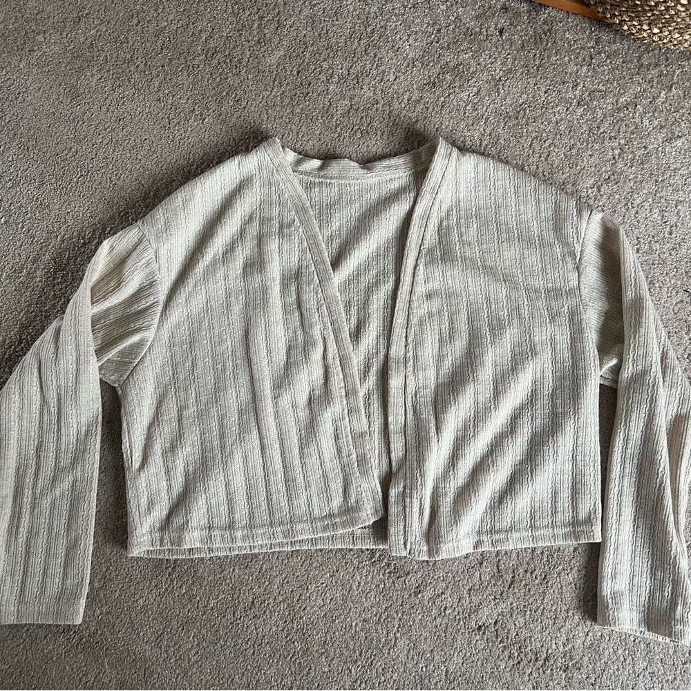 Women's Cream Cardigan Sweater